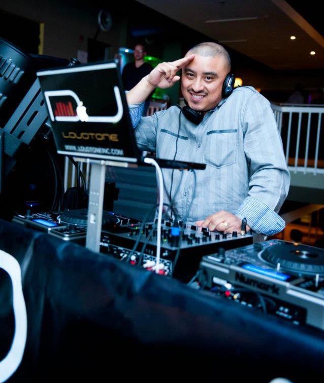 DJ LoudTone in the booth